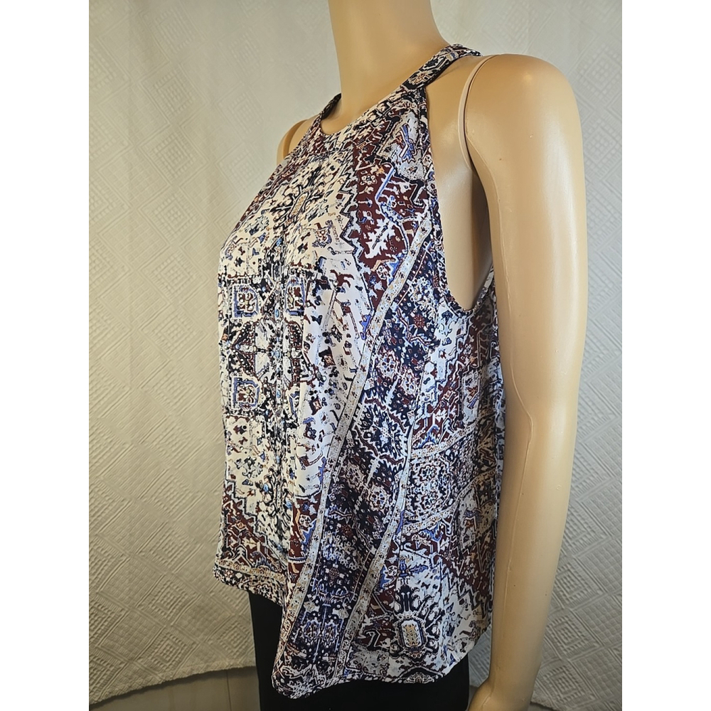 Miss Me Small Embellished Boho Festival Sleeveless Keyhole Blouse Top - Picture 7 of 10